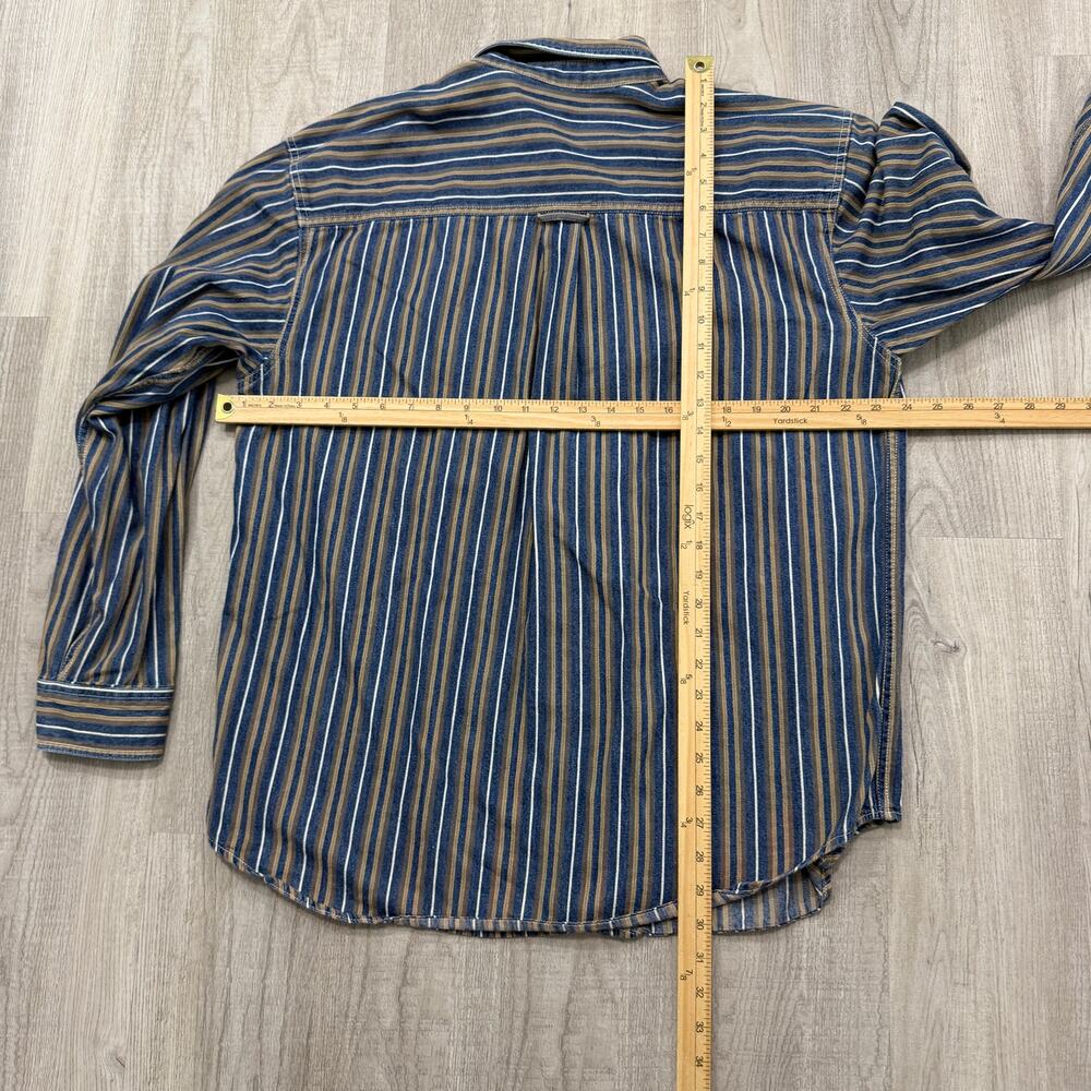 Vintage Basic Editions Vertical Striped Denim But… - image 6